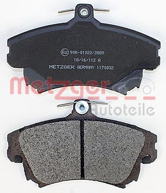 METZGER 1170032 Bremsbelagsatz, Scheibenbremse
